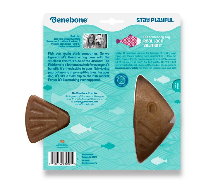 Benebone – Jack Salmon Fishbone Chew Toy