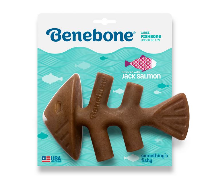 Benebone – Jack Salmon Fishbone Chew Toy