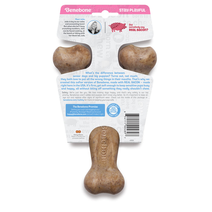 Benebone – Bacon Puppy Wishbone Chew Toy