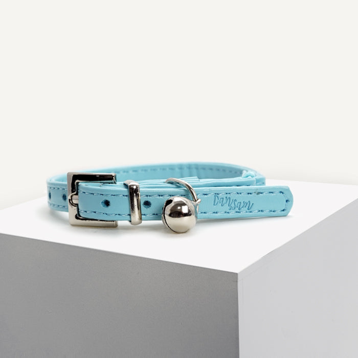 Dan & Sam – Cat Collar – Blue Vegan Leather