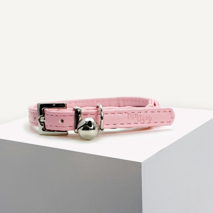 Dan & Sam – Cat Collar – Blush Pink Vegan Leather