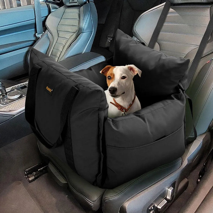 PaWz Convertible Dog Car Seat and Carrier Bag - Black