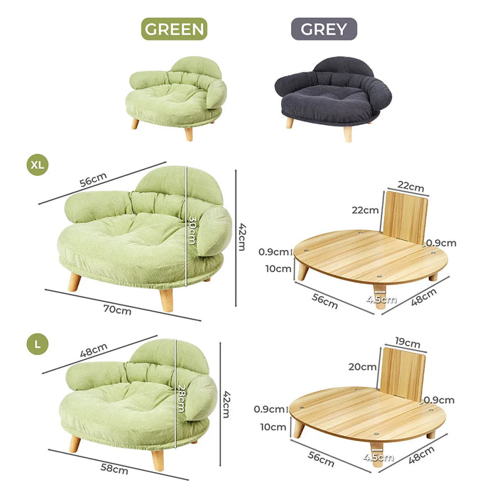 CloudNest Elevated Pet Sofa Bed