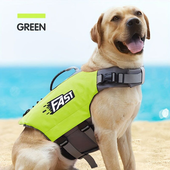 Safe Playtime: The ultimate dog buoyancy vest designed for water adventures. Pet life jacket. Christmas, Black Friday pet products