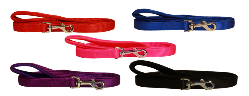 Beau Pets – Neoprene Handle – Nylon Lead Various Colours